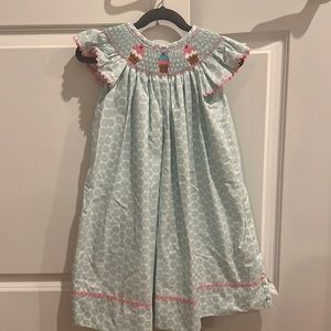Like new Shrimp & Grits Kids size 4T ice cream neckline dress